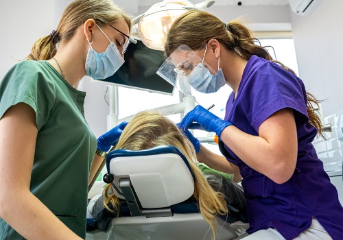 A patient receives dental services. River City Family Dentistry offers dental services in East Peoria IL.