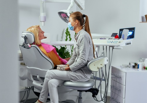 A patient is seen receiving dental services. Ricer City Family Dentistry is a Dentist Office in Dunlap IL.