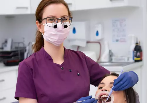 Patient dental care is seen. River City Family Dentistry is the best of the local dentists.