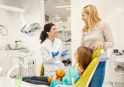 A child is seen at a dental visit. River City Family Dentistry is a dental office in Peoria IL.